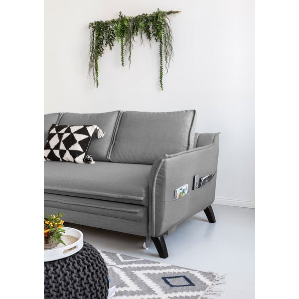 Šedá rozkládací rohová pohovka Miuform Charming Charlie, levý roh-image-4