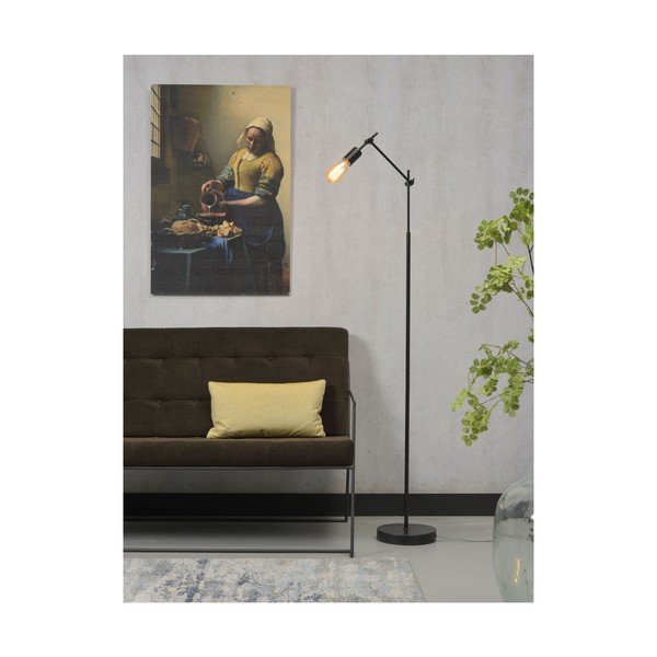 Černá stojací lampa s kovovým stínidlem (výška 170 cm) Sheffield – it's about RoMi-image-2