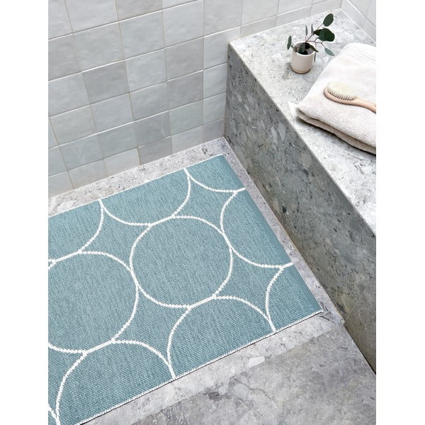 Světle modrý vnitřní a venkovní koberec 70x100 cm Boo Haze – Pappelina-image-3