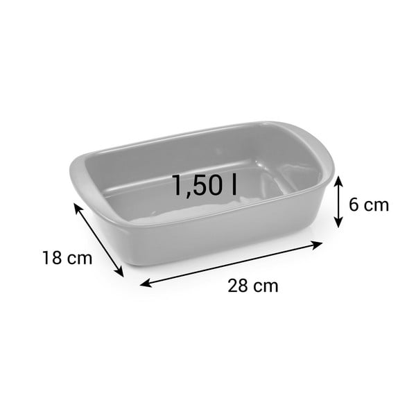 Zapékací mísa z kameniny 18x28 cm Delícia – Tescoma-image-1