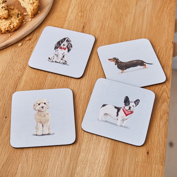 Set 4 podtácků Cooksmart ® Curious Dogs-image-1