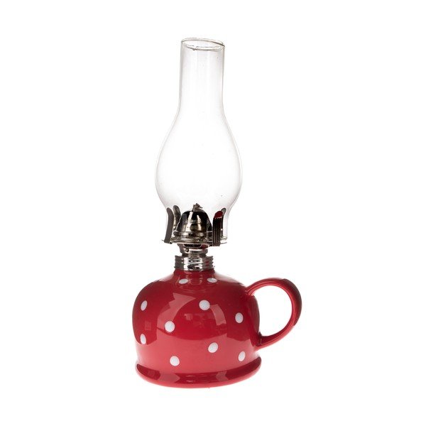 Keramická petrolejová lampa (výška 28 cm) – Dakls