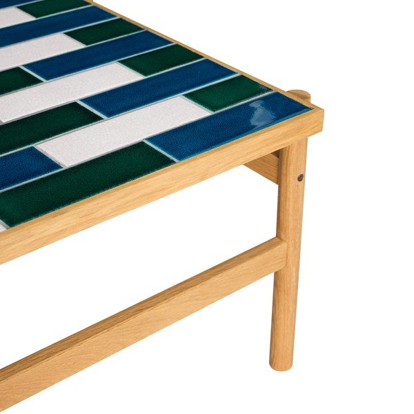 Černobílý/v přírodní barvě konferenční stolek v dekoru dubu 61x132 cm Motif – Hübsch-image-3