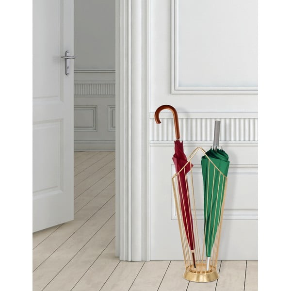 Stojan na deštníky ve zlaté barvě Mauro Ferretti, výška 60 cm-image-1