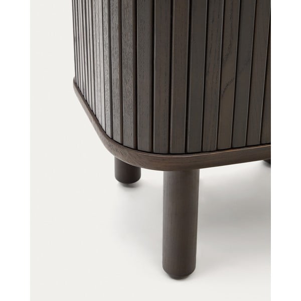 Tmavě hnědý noční stolek Mailen – Kave Home-image-4