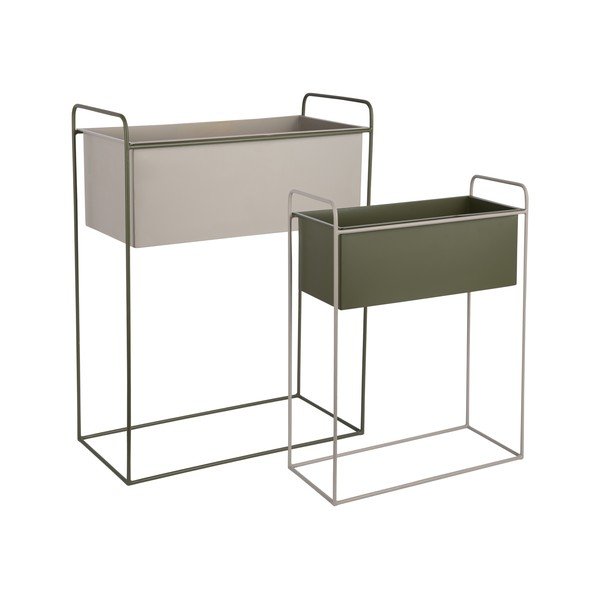 Kovové stojany na květiny v sadě 2 ks (výška 65 cm) Reina – PT LIVING