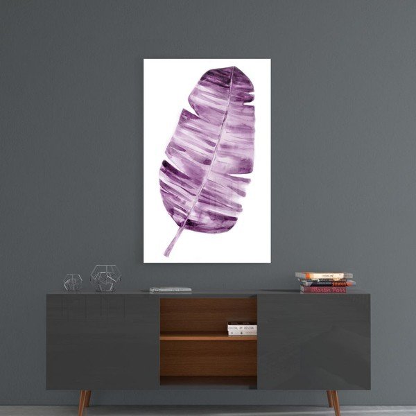 Skleněný obraz Insigne Lila Leaf, 46 x 72 cm-image-1