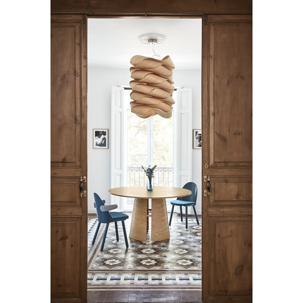 Kulatý jídelní stůl v dekoru dubu v přírodní barvě ø 137 cm Cep – Teulat-image-1