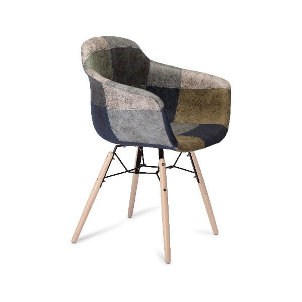 Šedá jídelní židle s nohami z bukového dřeva Furnhouse Flame Patch-image-2