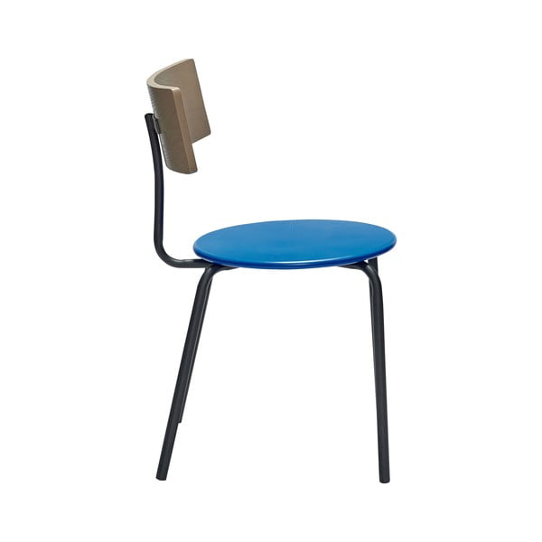 Jídelní židle v modré a přírodní barvě v sadě 4 ks Koi – Hübsch-image-2