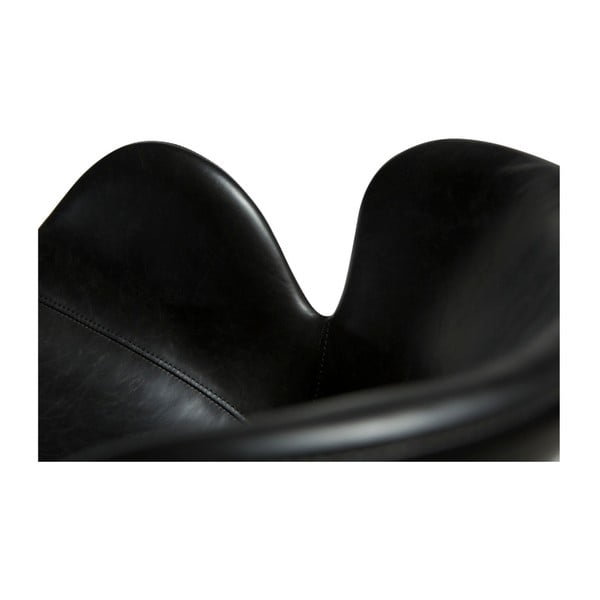 Černé čalouněné jídelní křeslo s područkami Gaia – DAN-FORM Denmark-image-3