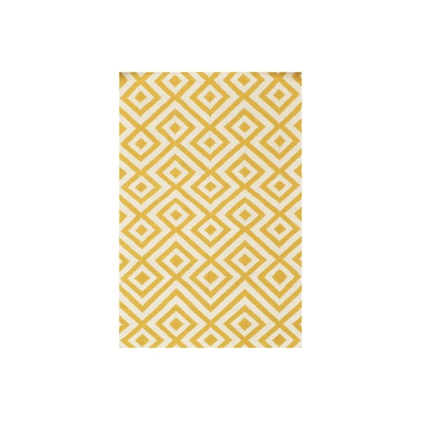 Vlněný koberec Luisa Yellow, 200x140 cm