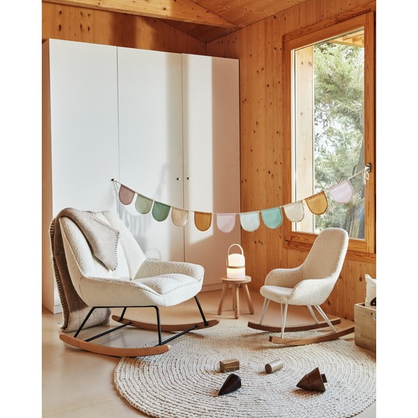 Dětská stolička z kaučukového dřeva Kave Home Dilcia, ø 24 cm-image-1