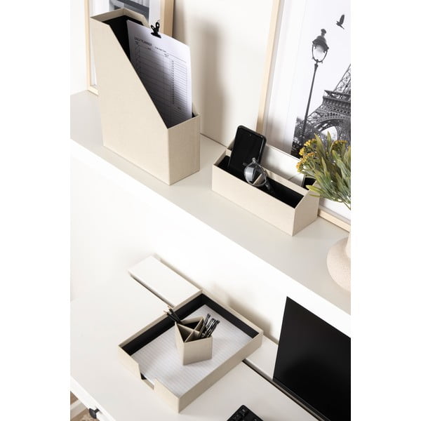 Kartonové organizéry v sadě 4 ks Hugo Canvas Paper Laminate – Bigso-image-2