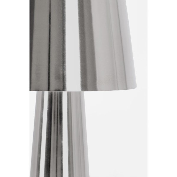 Kovová LED stolní lampa ve stříbrné barvě s kovovým stínidlem (výška 51 cm) Turner – Bizzotto-image-2