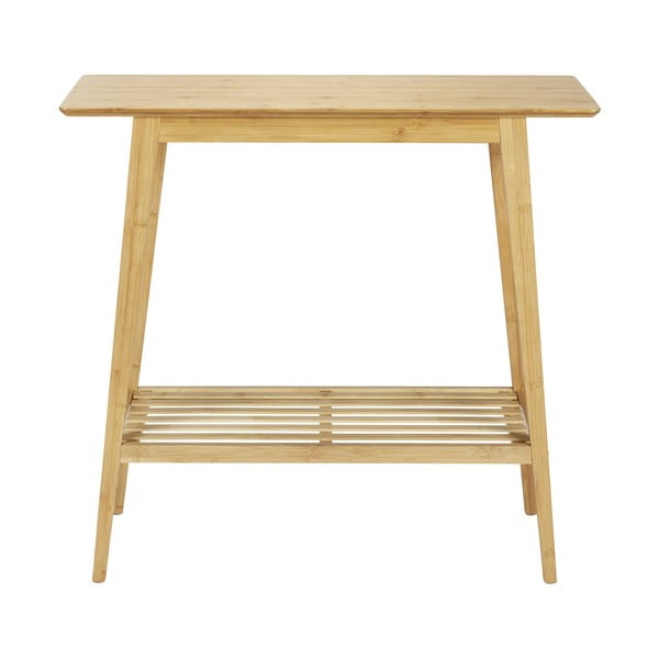 Bambusový konzolový stolek v přírodní barvě 30x80 cm Kona – Wenko-image-2