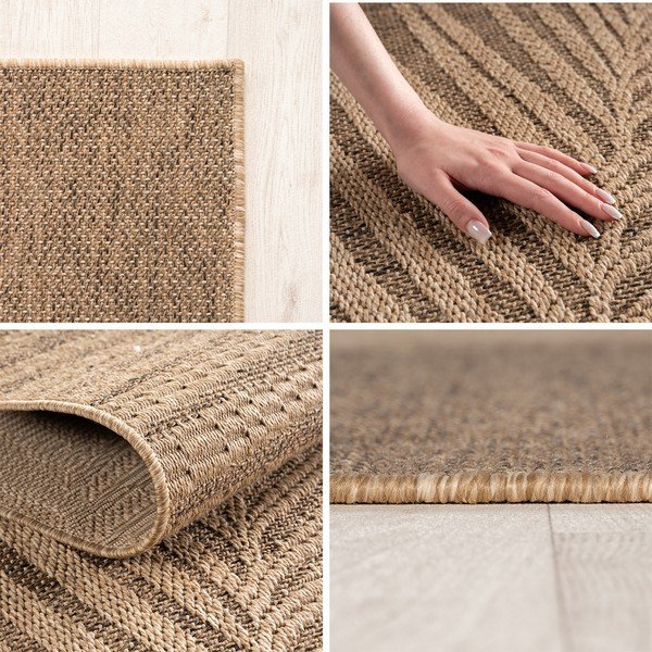 Hnědý kulatý vnitřní a venkovní koberec ø 160 cm Timber 1403 – Ayyildiz Carpets-image-4