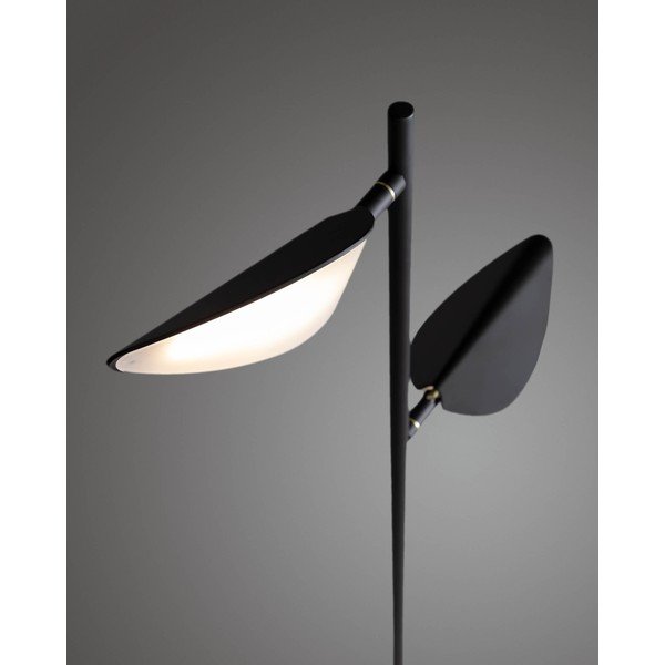 Černá LED stojací lampa (výška 150 cm) Veleira – Kave Home-image-3