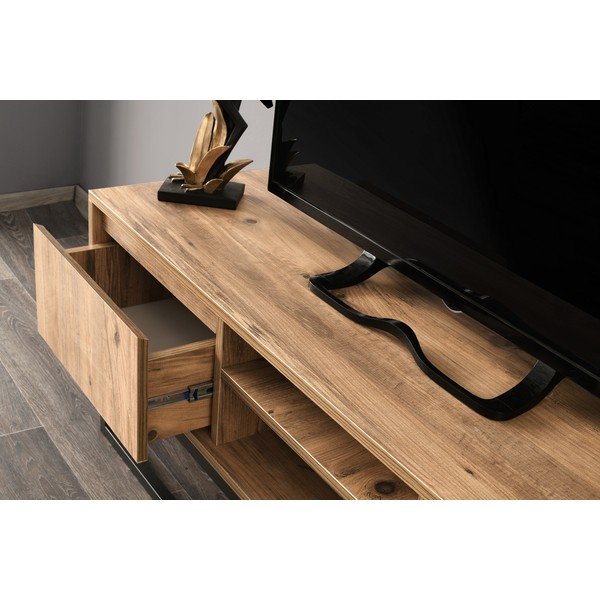 TV stolek v borovicovém dekoru Belinda, šířka 140 cm-image-3