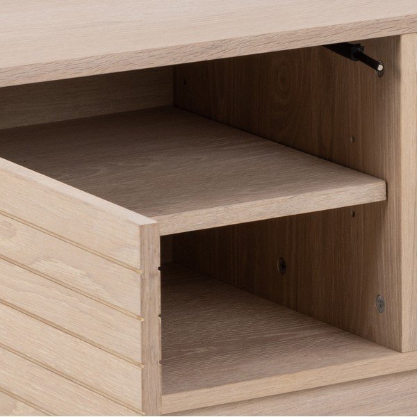 TV stolek v dekoru dubu v přírodní barvě 160x50 cm Linley – Actona-image-1