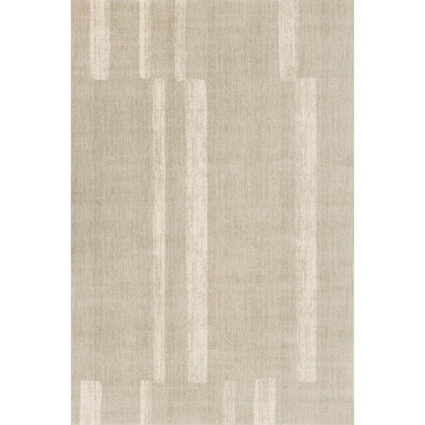 Šedobéžový vlněný koberec 133x190 cm Agnus Brush Lines – Agnella