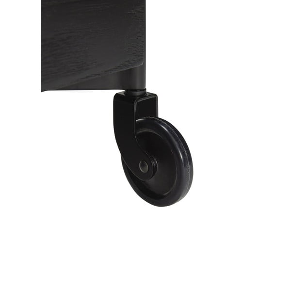 Vozík z jasanového dřeva na kolečkách 42x37 cm Fresh - Hübsch-image-3