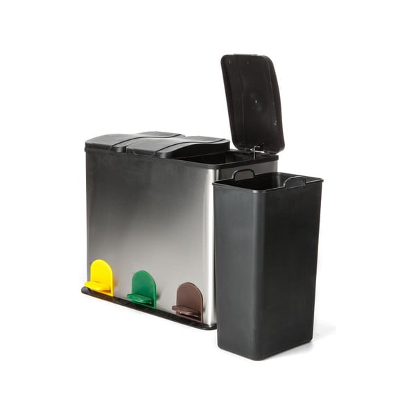 Koš na recyklovaný odpad ve stříbrné barvě Tomasucci Recycle, 60 l-image-2