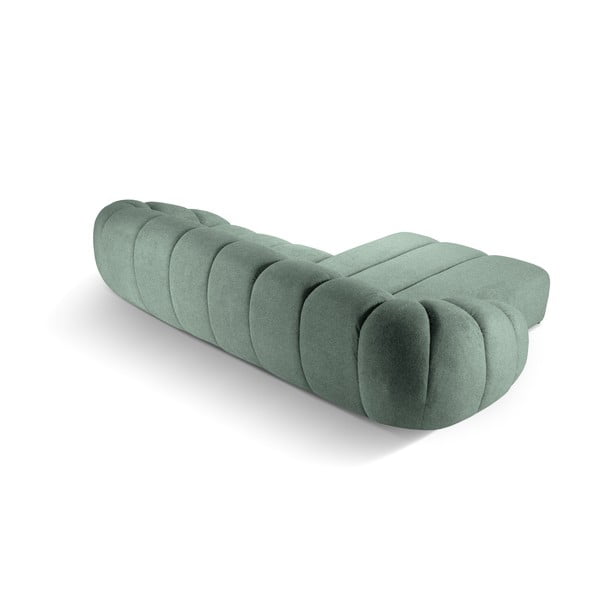 Světle zelená rohová pohovka (levý roh) Diana – Micadoni -image-3