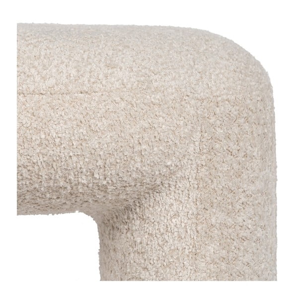 Béžová lavice z textilie bouclé Suave – Ixia-image-4