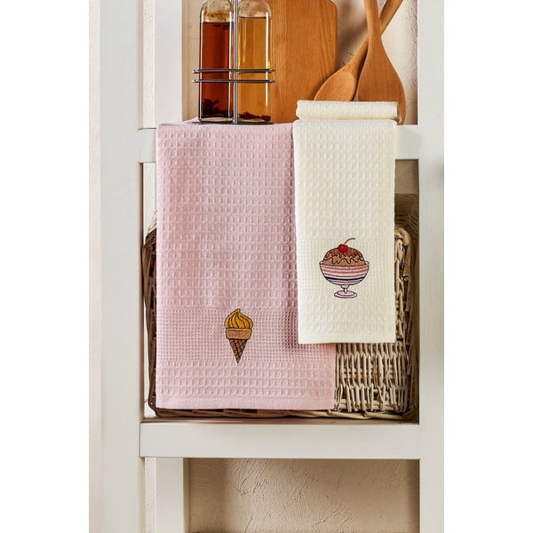 Bavlněné utěrky v sadě 6 ks 40x60 cm Ice Cream – Foutastic-image-2