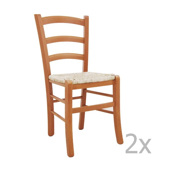 Sada 2 židlí Castagnetti Lavagna, karamel