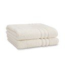 Krémové froté bavlněné osušky v sadě 2 ks 90x140 cm Zero Twist – Catherine Lansfield