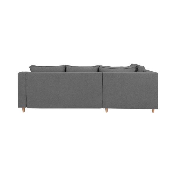 Šedá rozkládací čtyřmístná pohovka Mazzini Sofas Jonquille, levý roh-image-3