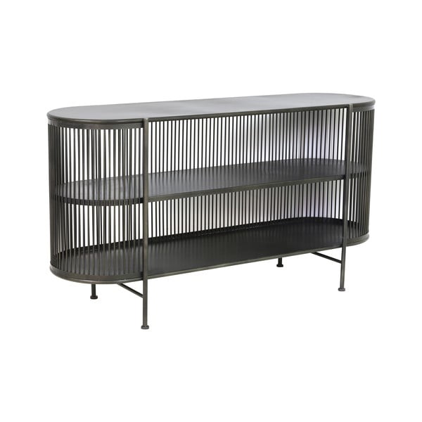 Černá kovová nízká komoda 149x80 cm Yinthe - Light & Living-image-2