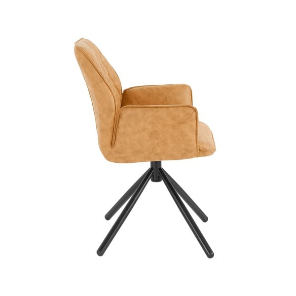 Žlutá čalouněná jídelní křesla v sadě 2 ks Preston – Støraa-image-2