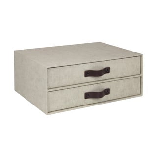 Béžový zásuvkový box se 2 šuplíky Bigso Box of Sweden Birger