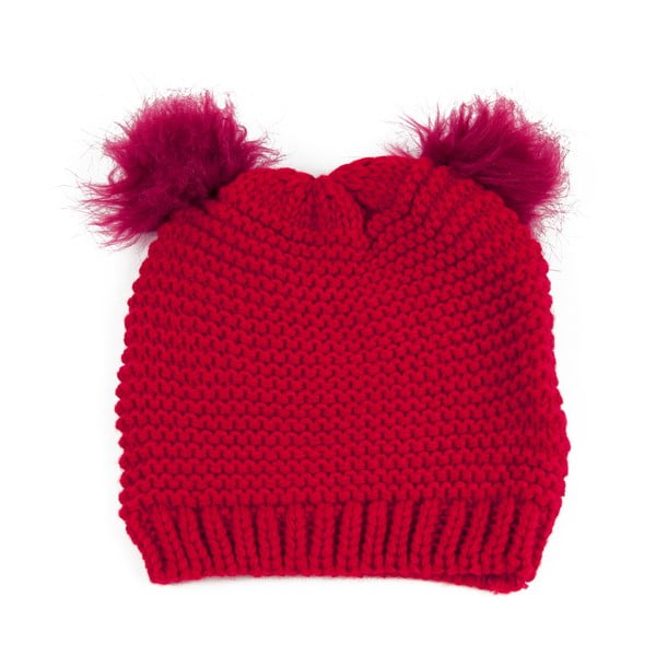 Čepice Cute Cat Red