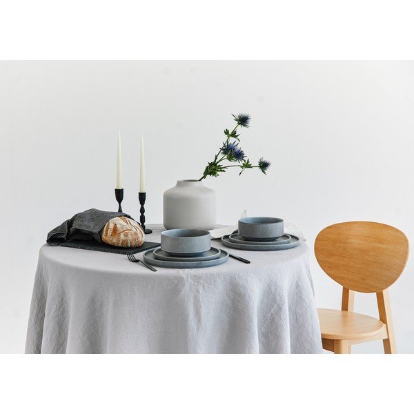 12dílná sada šedého kameninového nádobí Bonami selection Malia-image-3