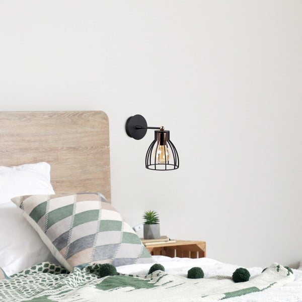 Nástěnné svítidlo v černé a bronzové barvě ø 15 cm Kemah – Opviq lights-image-1