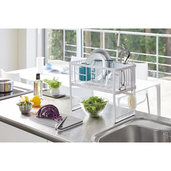 Dvoupatrový kovový odkapávač Tower – YAMAZAKI-image-1