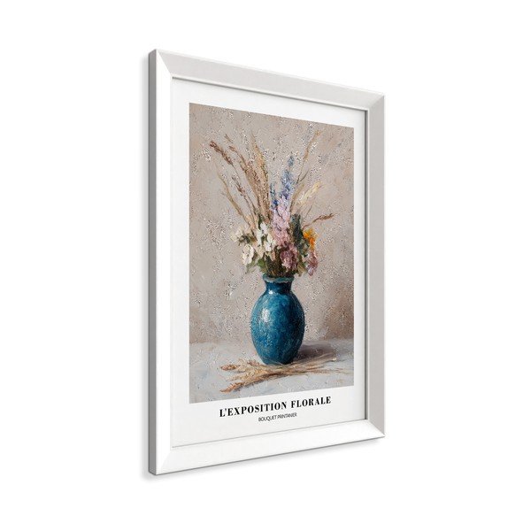 Tištěný obraz s rámem 56x75 cm Blue Vase – Styler-image-4