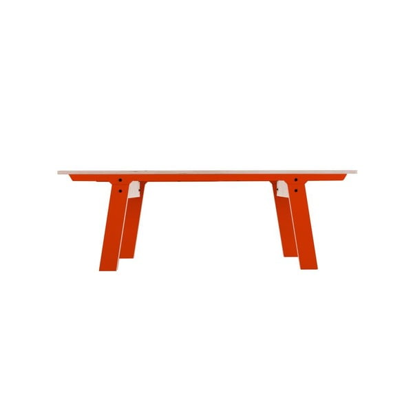 Oranžová lavice na sezení rform Slim 01, délka 133 cm
