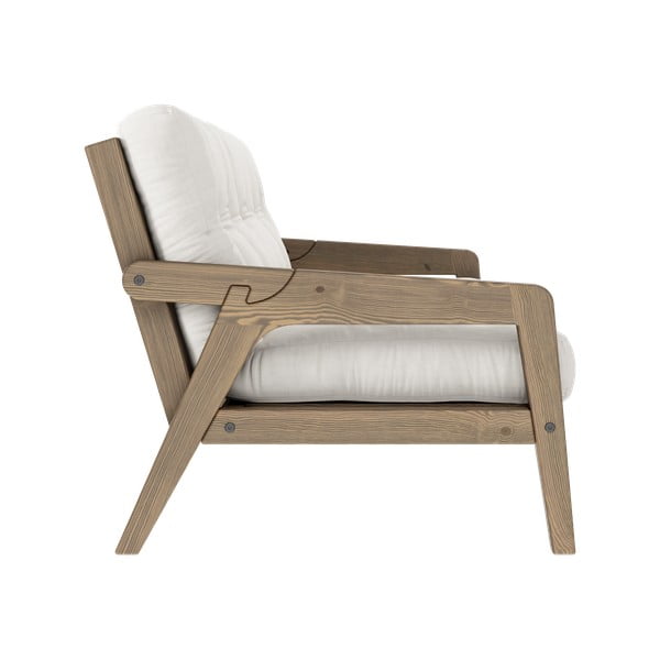 Bílá rozkládací pohovka 204 cm Grab - Karup Design-image-4