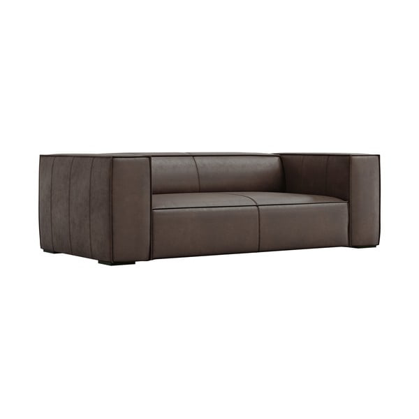Hnědá kožená pohovka 212 cm Madame – Windsor & Co Sofas-image-2