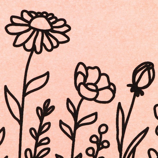 Světle růžová koupelnová předložka z křemeliny 39x60 cm Floral Lines – Artsy Doormats-image-2