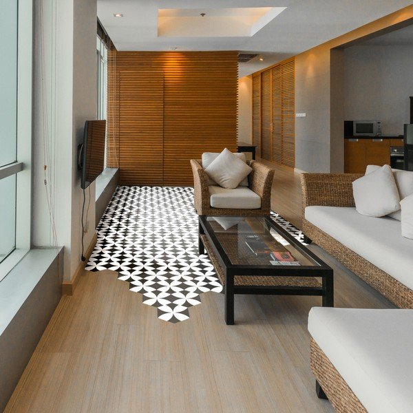 Sada 10 samolepek na podlahu Ambiance Floor Stickers Hexagons Bernardo, 40 x 90 cm-image-3