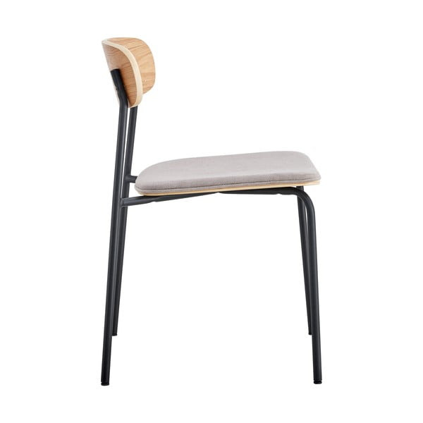 Jídelní židle v černé a taupe barvě v sadě 2 ks Adriana – Marckeric-image-4