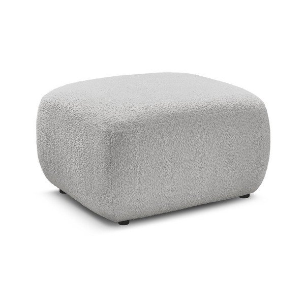 Světle šedá podnožka z textilie bouclé Montaigne – Bobochic Paris-image-2