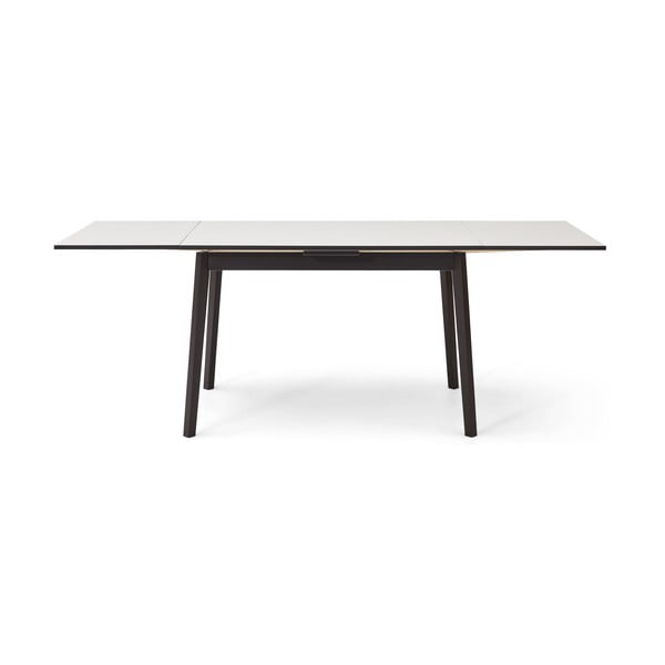 Černo-bílý rozkládací jídelní stůl v dubovém dekoru Hammel Single, 120 x 80 cm-image-4