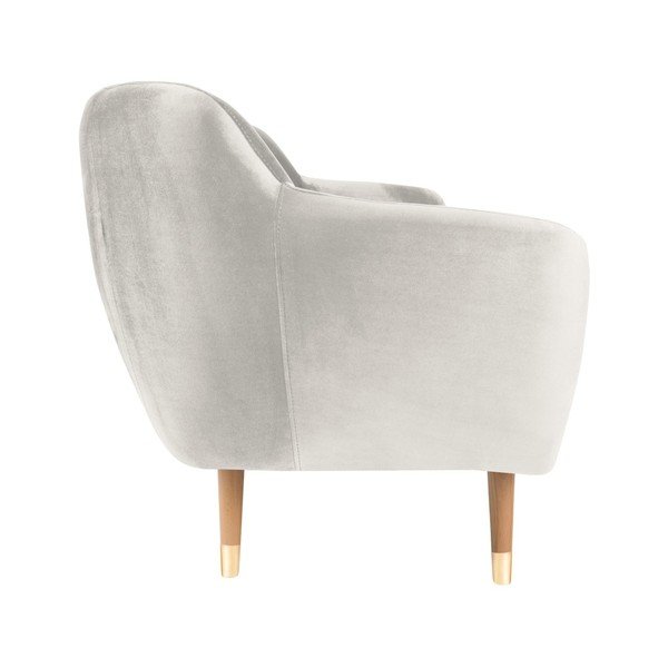 Krémová sametová pohovka Mazzini Sofas Benito, 188 cm-image-3
